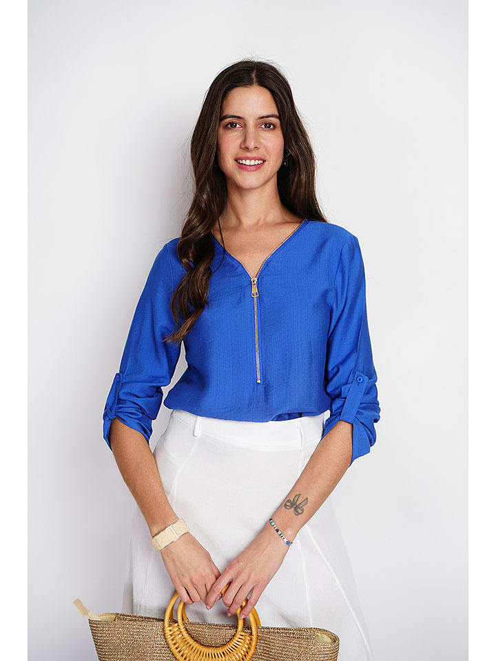 William de Faye Bluzka w kolorze niebieskim rozmiar: 42