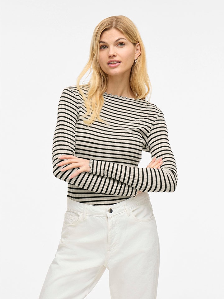 Vila Koszulka w kolorze beżowym rozmiar: XS