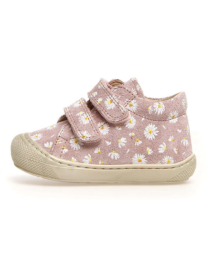 Naturino Skórzane buty "Cocoon" w kolorze jasnoróżowym do nauki chodzenia rozmiar: 19