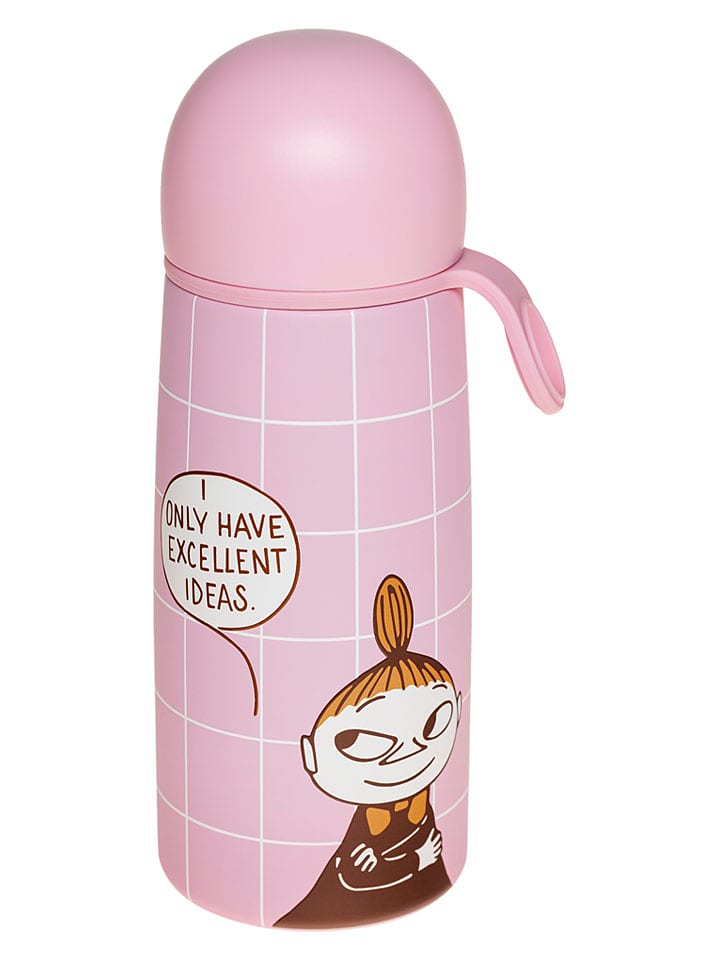 Moomin Butelka termiczna "Little My" w kolorze jasnoróżowym - 450 ml rozmiar: onesize