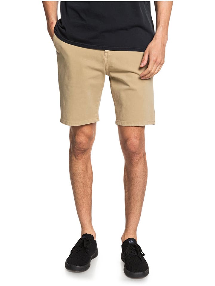 Quiksilver Szorty chino "Krandy" w kolorze beżowym rozmiar: 28