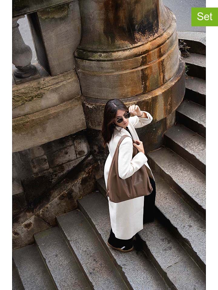 maison héritage PARIS 2-częściowy zestaw "Perle" w kolorze jasnobrązowym rozmiar: onesize