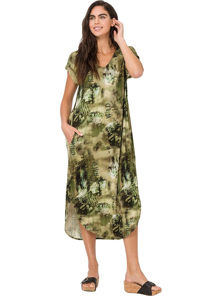 Heine Sukienka w kolorze khaki rozmiar: 40