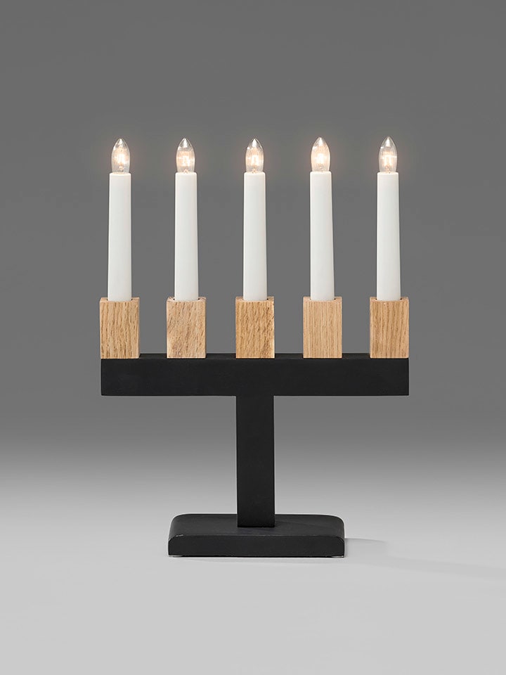 Konstsmide Lampa dekoracyjna w kolorze czarno-jasnobrązowym - 22,5 x 30,2 x 8 cm rozmiar: onesize