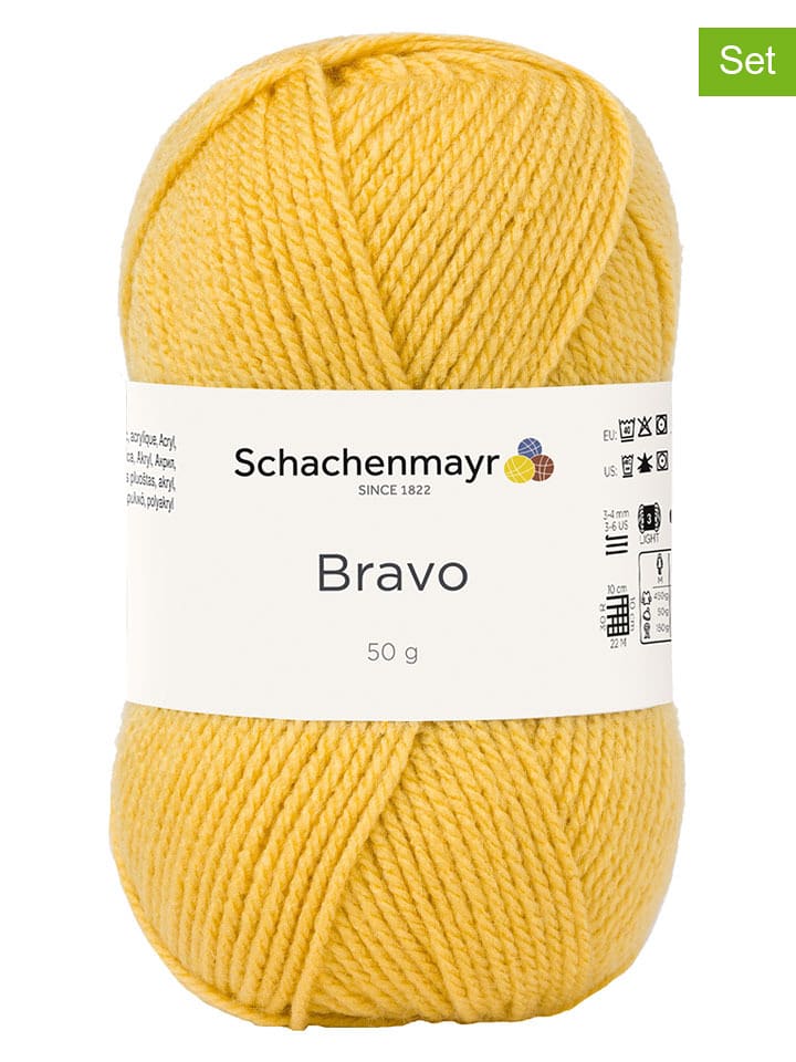 Schachenmayr since 1822 Przędza z tworzywa sztucznego (20 szt.) w kolorze żółtym - 20 x 50 g rozmiar: onesize