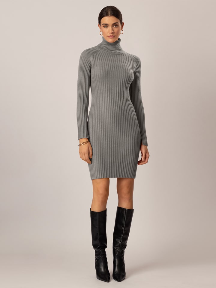 APART Sukienka dzianinowa w kolorze szarym rozmiar: 40