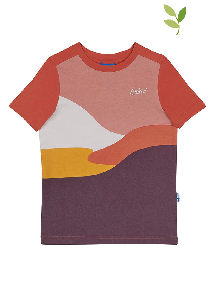 finkid Koszulka "Tanssi" w kolorze fioletowo-czerwonym rozmiar: 110/120