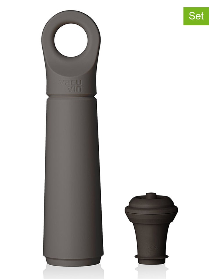 Vacu Vin 2-częściowy zestaw "Loop" w kolorze szarym rozmiar: onesize