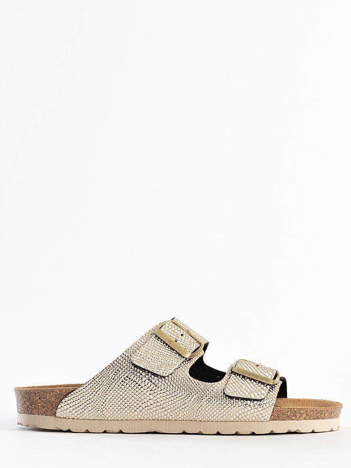 BAYTON Klapki "Atlas" w kolorze jasnozłotym rozmiar: 41