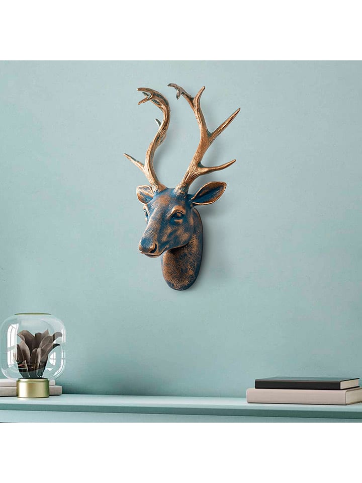 ABERTO DESIGN Dekoracja ścienna "Deer" - 26 x 38 cm rozmiar: onesize