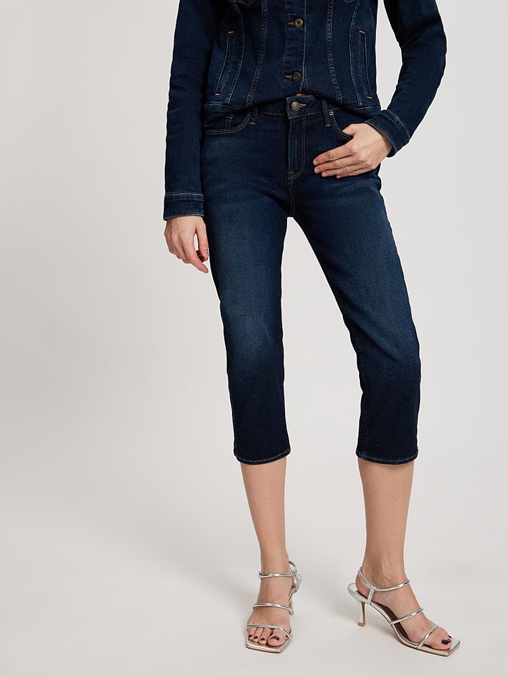 Cross Jeans Rybaczki dżinsowe w kolorze granatowym rozmiar: 32W