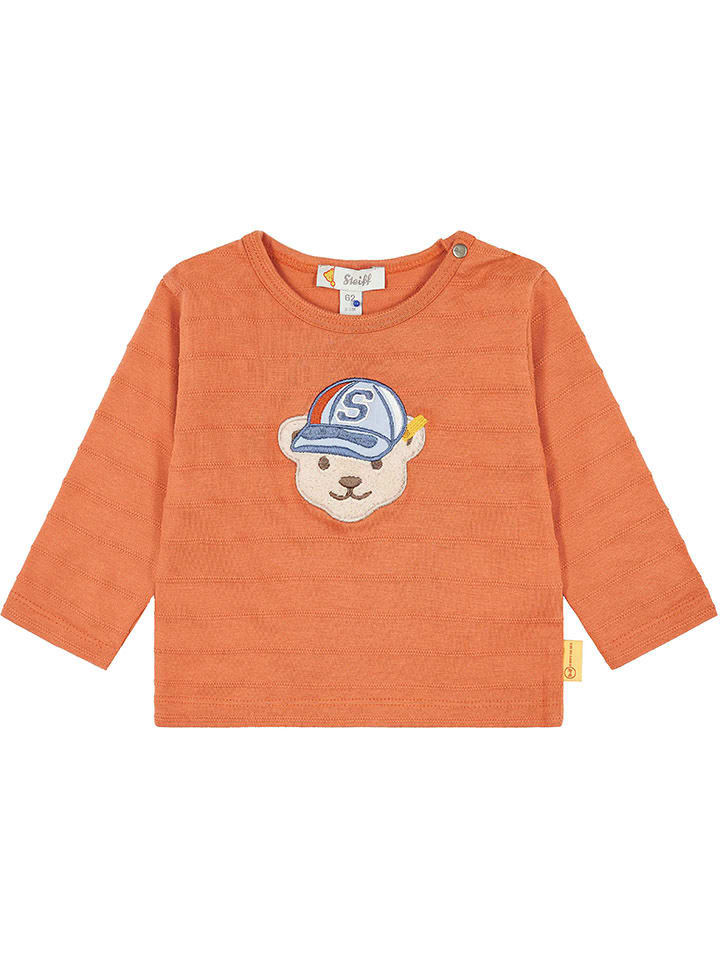 Steiff Koszulka w kolorze pomarańczowym rozmiar: 86