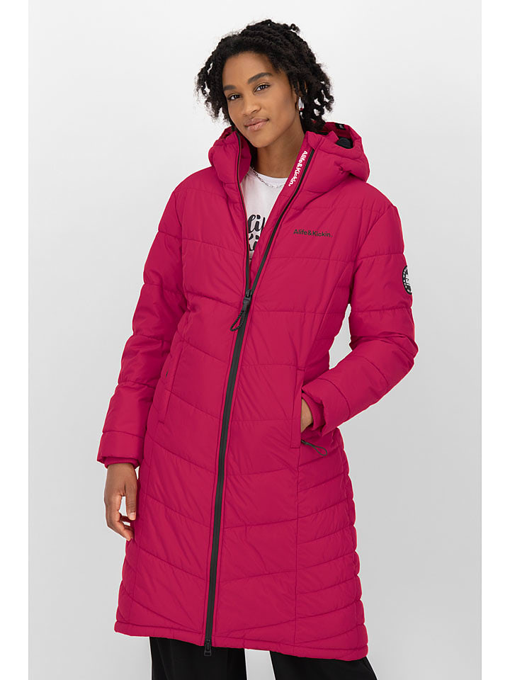 alife and kickin Płaszcz zimowy "VedaAK" w kolorze różowym rozmiar: L