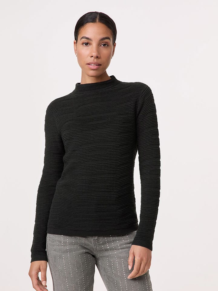 TAIFUN Sweter w kolorze czarnym rozmiar: 48