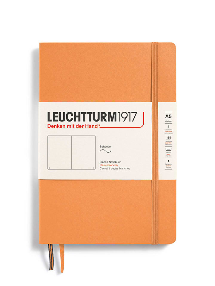 LEUCHTTURM1917 Notatnik w kolorze brzoskwiniowym - A5 rozmiar: onesize