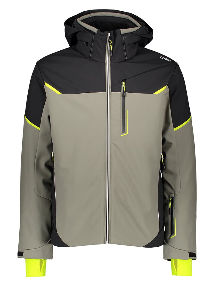 CMP Kurtka softshellowa w kolorze czarno-oliwkowym rozmiar: 52