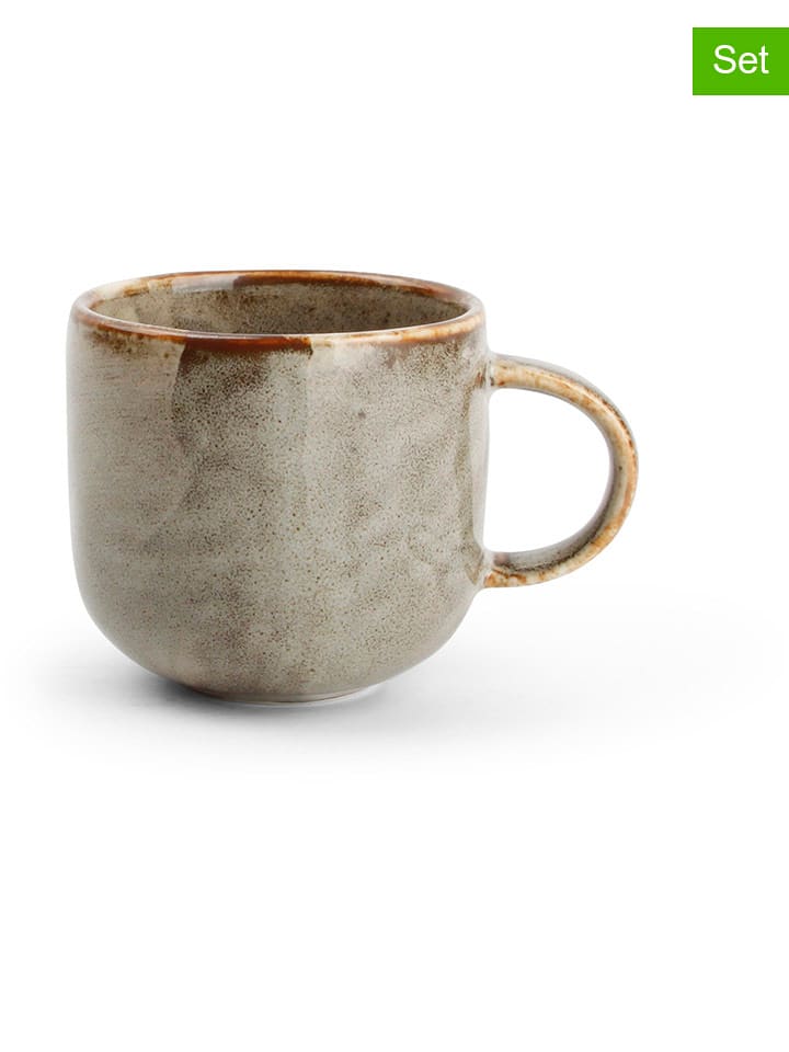 Salt and Pepper Filiżanki (4 szt.) "Studio Urban" w kolorze szarym do mokki - 90 ml rozmiar: onesize