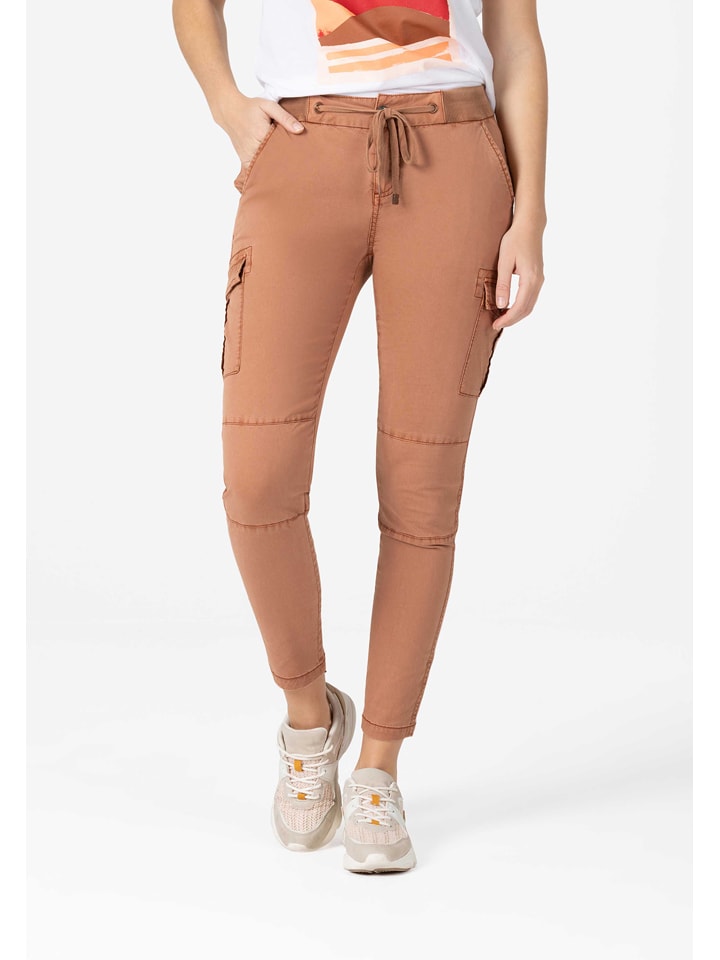 Timezone Bojówki w kolorze jasnobrązowym rozmiar: W28