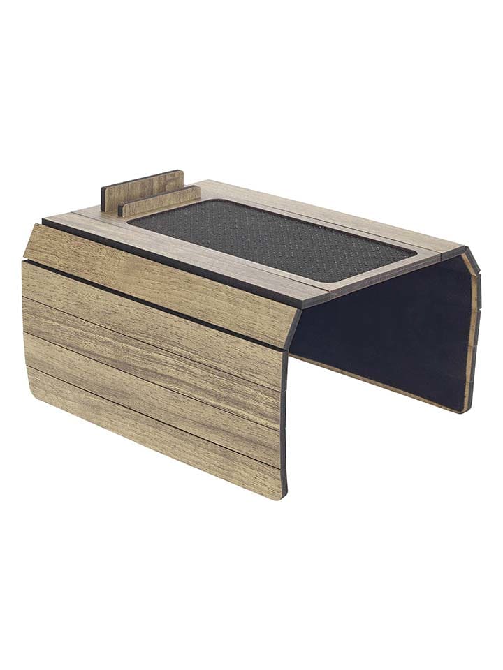 Wenko Wielofunkcyjna taca w kolorze jasnobrązowym na sofę - wys. 28 x 49 cm rozmiar: onesize