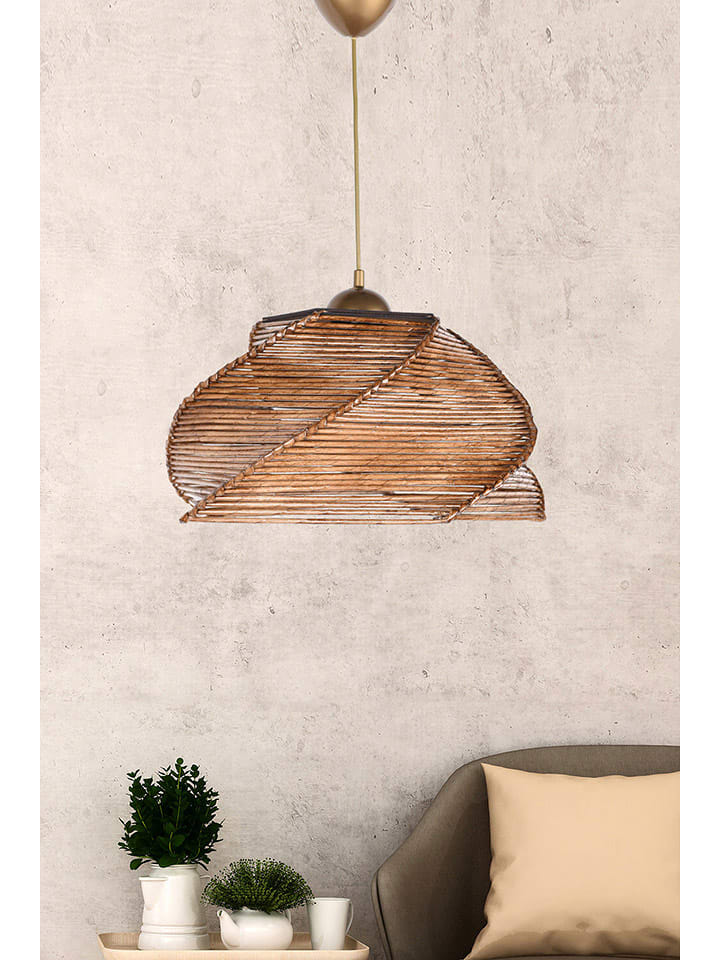 Opviq Lampa wisząca w kolorze jasnobrązowym - wys. 65 x Ø 36 cm rozmiar: onesize