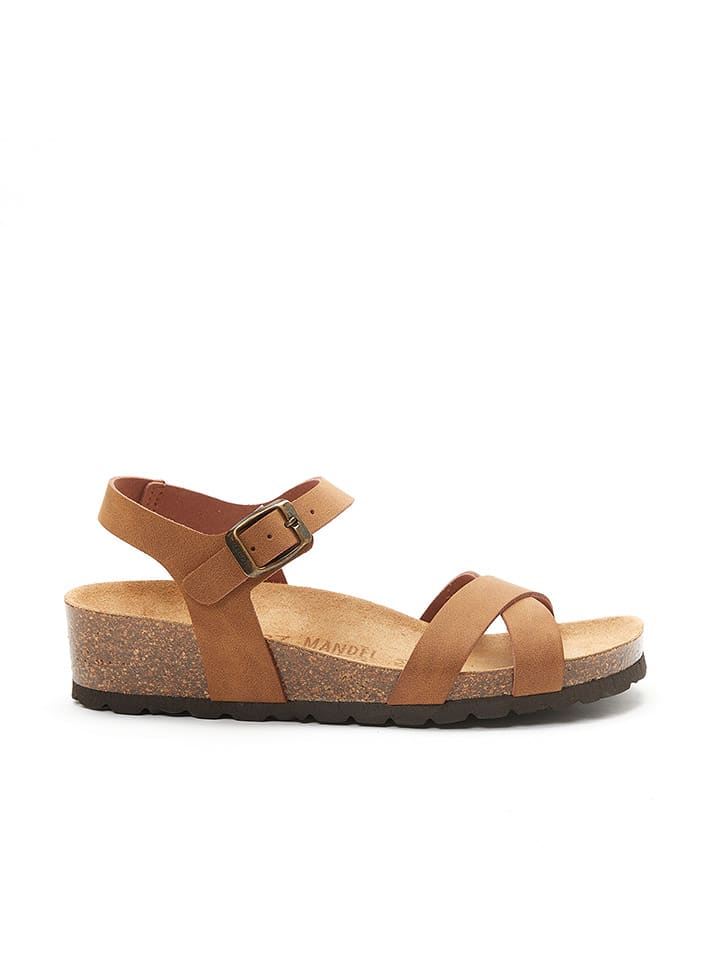Mandel Sandały "Sara" w kolorze jasnobrązowym rozmiar: 40