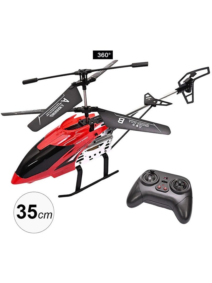 Techkidz Helikopter zdalnie sterowany "Falcon” w kolorze czerwonym - 6+ rozmiar: onesize