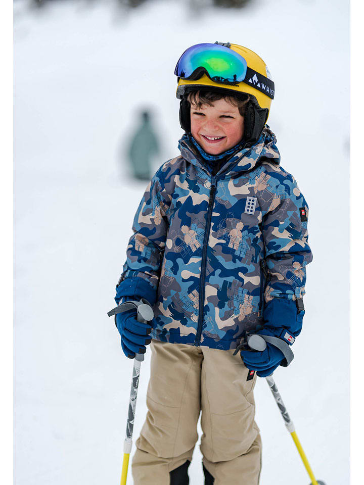 LEGO Kurtka narciarska "Jaz" w kolorze niebiesko-szarym rozmiar: 146