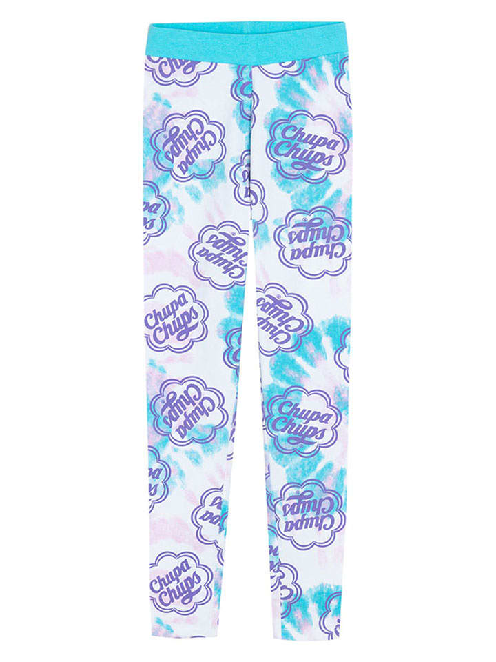 COOL CLUB Legginsy w kolorze biało-błękitnym rozmiar: 134