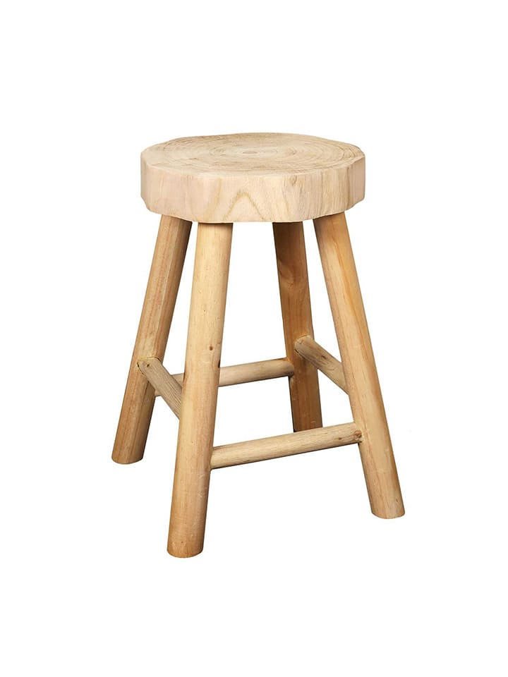 Ethnical Life Hocker "Harald" w kolorze jasnobrązowym - wys. 40 x Ø 26 cm rozmiar: onesize