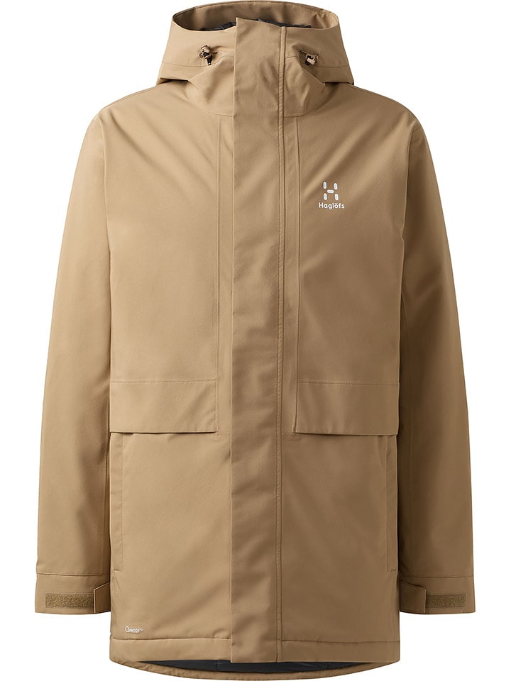 Haglöfs Parka funkcyjna "Salix Proof Mimic II" w kolorze karmelowym rozmiar: XXL