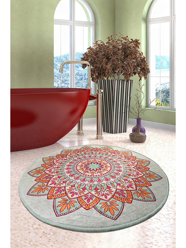 Colourful Cotton Dywanik łazienkowy ze wzorem rozmiar: 100 cm