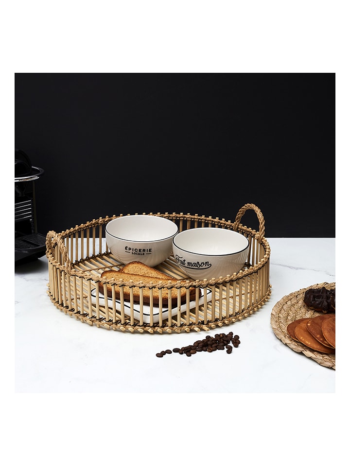 Ethnical Life Taca w kolorze jasnobrązowym - Ø 40 cm rozmiar: onesize