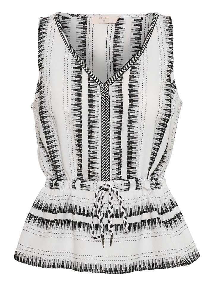 Cream Top w kolorze biało-czarnym rozmiar: 42