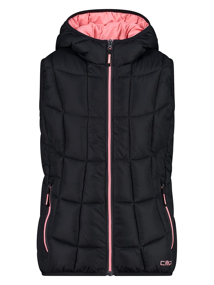 CMP Kamizelka pikowana w kolorze czarnym rozmiar: 176