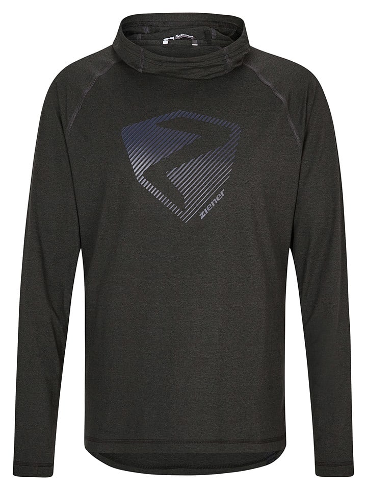 Ziener Koszulka funkcyjna "Janup" w kolorze antracytowym rozmiar: 104