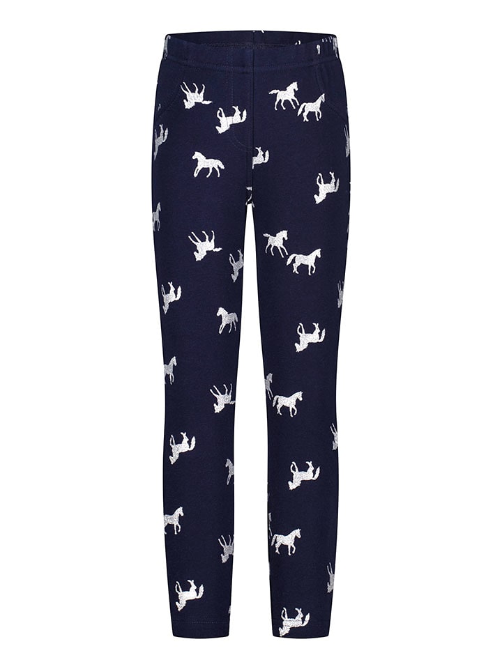 Salt and Pepper Legginsy termiczne w kolorze granatowym rozmiar: 134