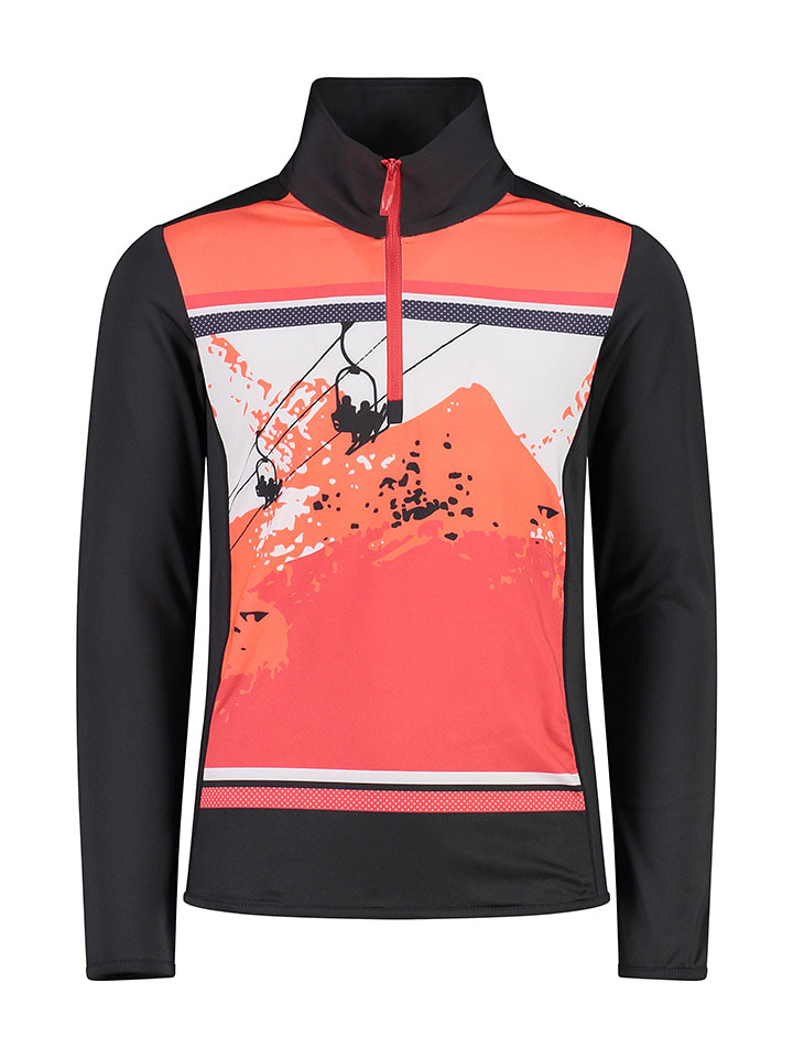 CMP Bluza polarowa w kolorze pomarańczowo-czarnym rozmiar: 98