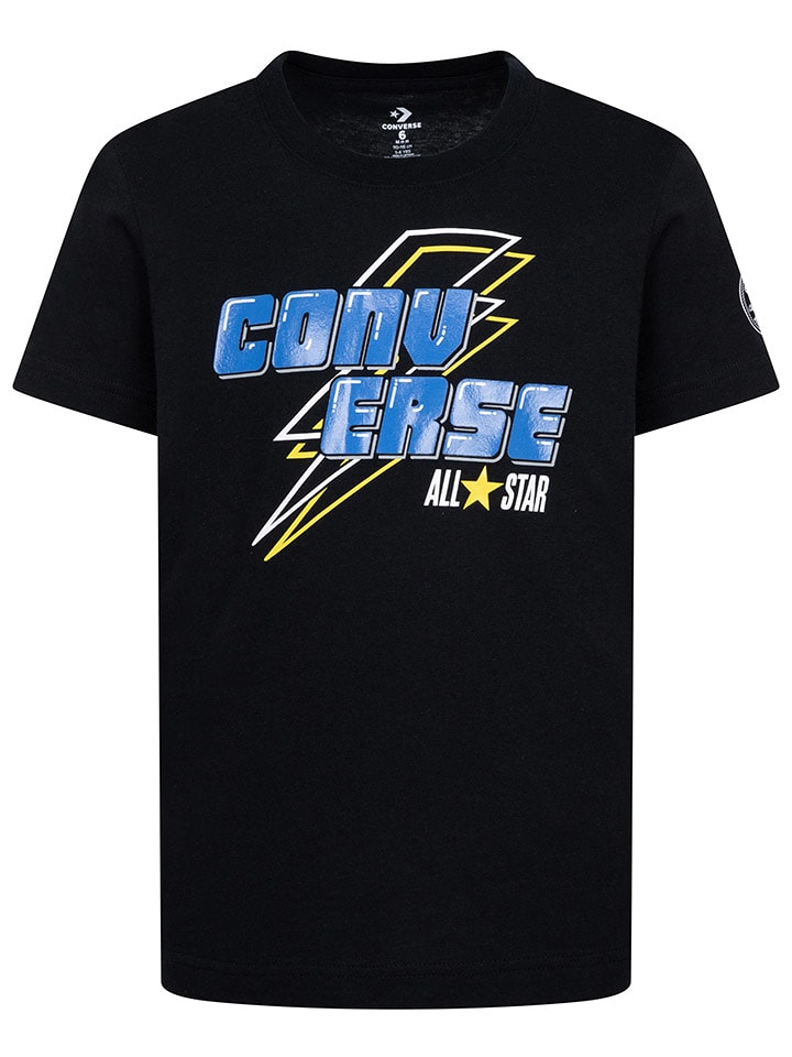 Converse Koszulka w kolorze czarno-niebieskim rozmiar: 110/116