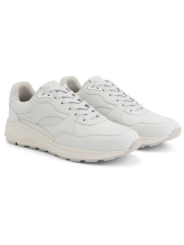 TRAVELIN' Skórzane sneakersy "Rampton" w kolorze białym rozmiar: 40