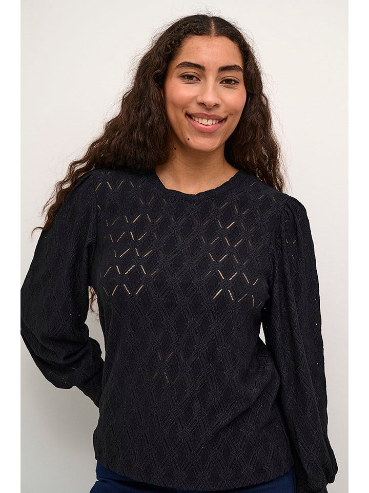 Kaffe Bluzka "Tine" w kolorze czarnym rozmiar: S