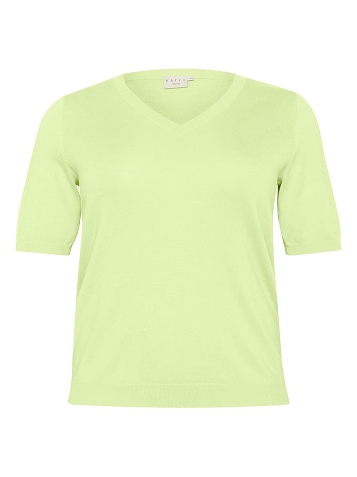 KAFFE curve Sweter w kolorze zielonym rozmiar: M