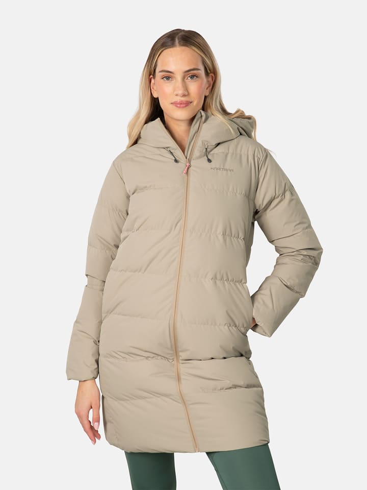 KARI TRAA Płaszcz puchowy "Julia" w kolorze szarobrązowym rozmiar: XS