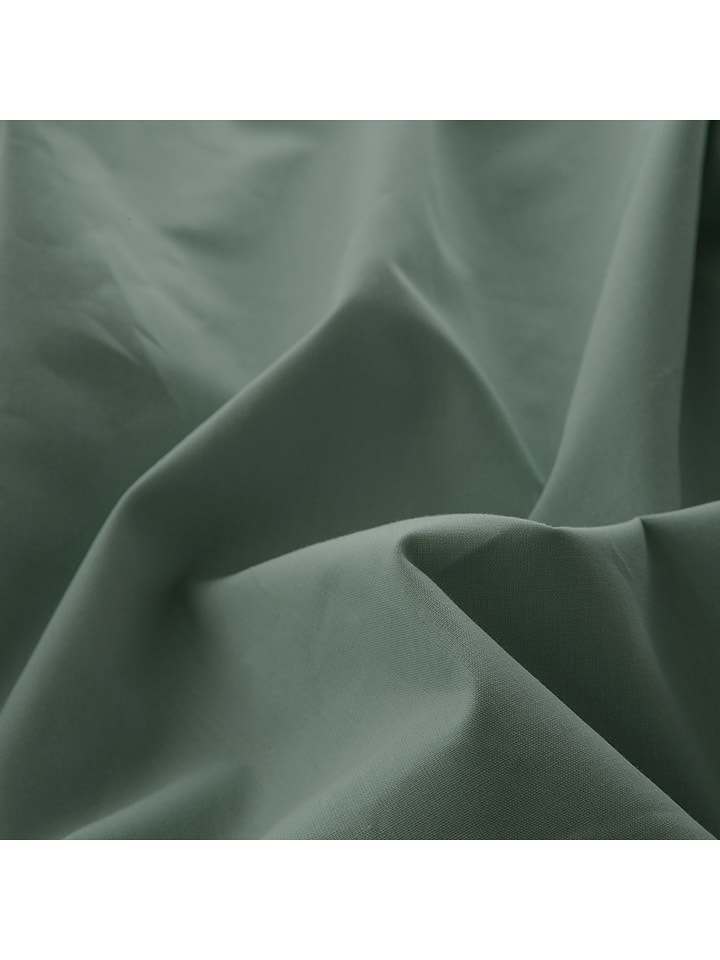 Monsun Perkalowe prześcieradło "Sakura" w kolorze zielonym rozmiar: 150x190/200 cm