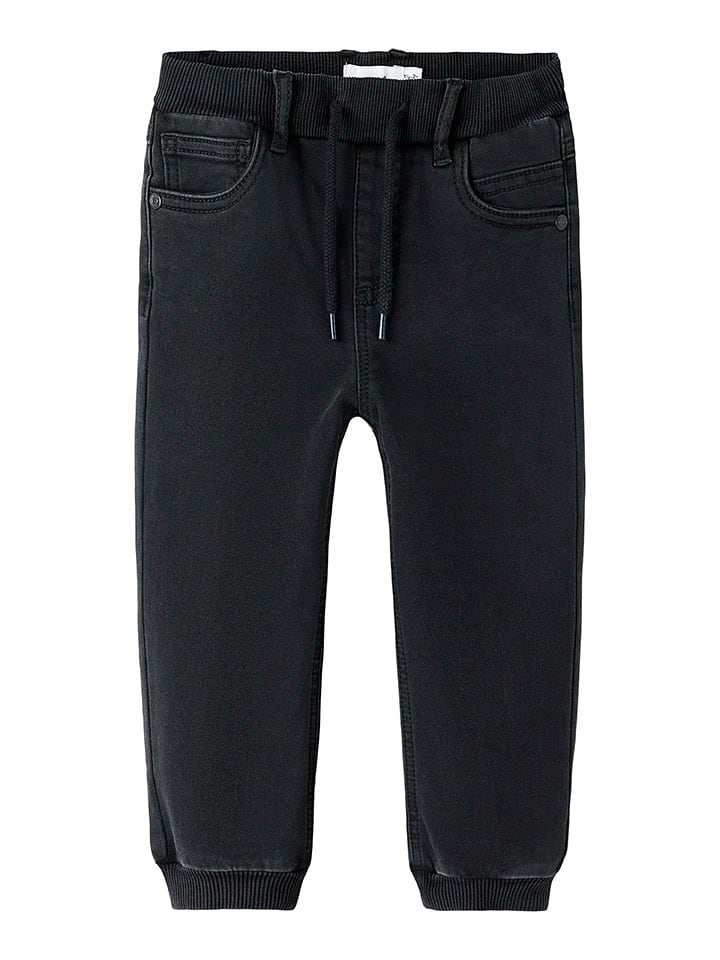 name it Dżinsy "Ben" - Regular fit - w kolorze czarnym rozmiar: 128