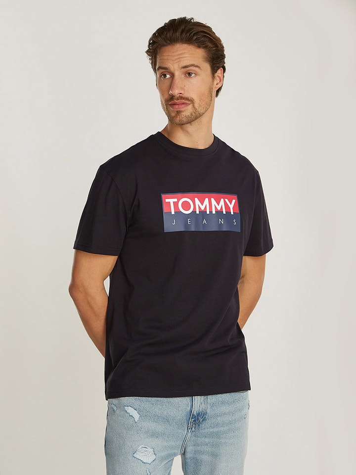 TOMMY JEANS Koszulka w kolorze czarnym rozmiar: M