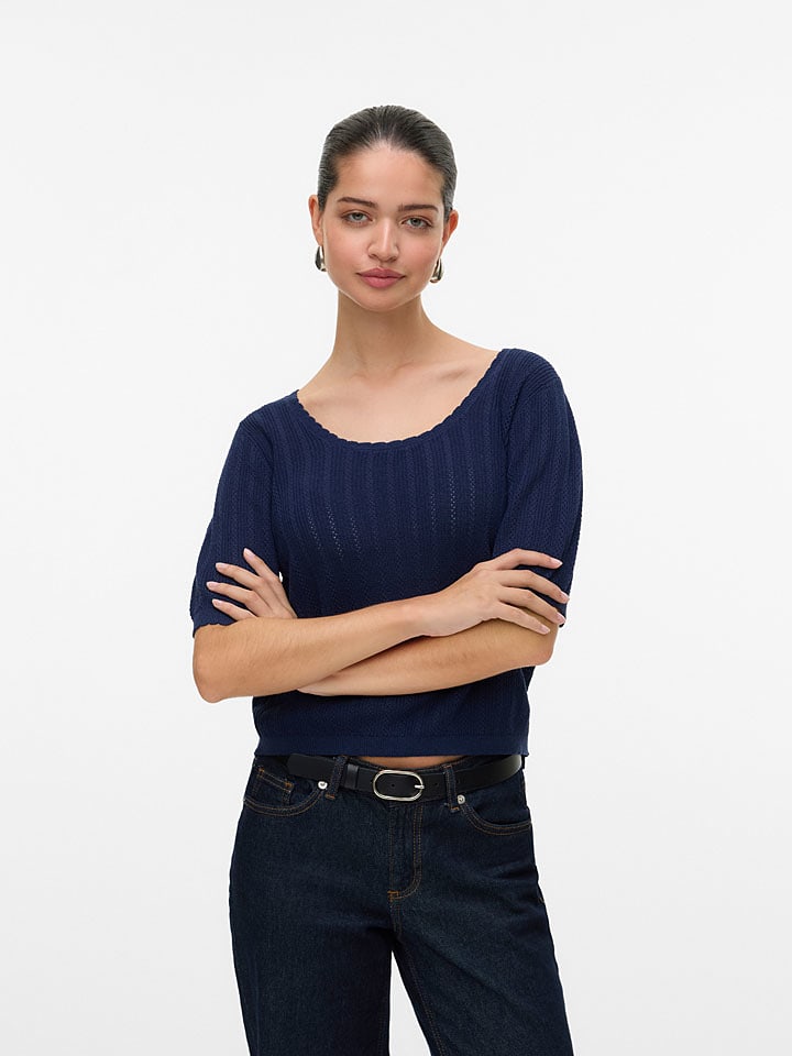 Vero Moda Koszulka w kolorze granatowym rozmiar: XS