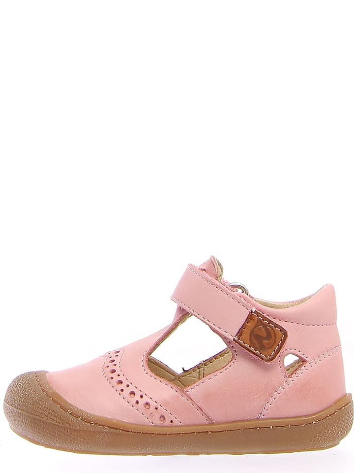 Naturino Skórzane półsandały w kolorze jasnoróżowym rozmiar: 22