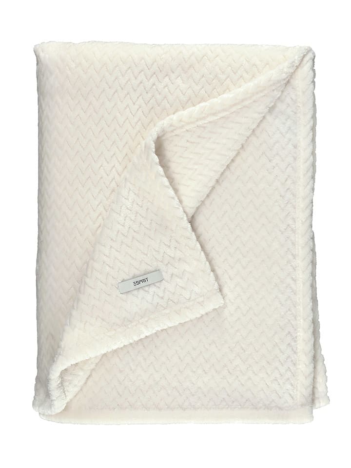 ESPRIT Pled "Comfy" w kolorze białym rozmiar: 150x200 cm
