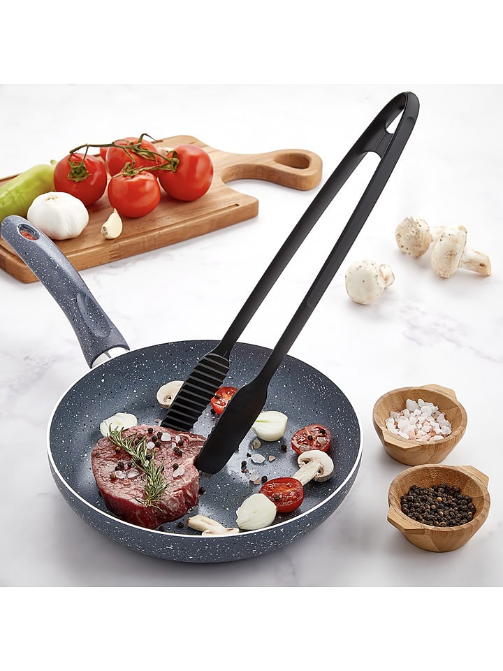 Violeta Home Szczypce kuchenne w kolorze czarnym - dł. 24 cm rozmiar: onesize