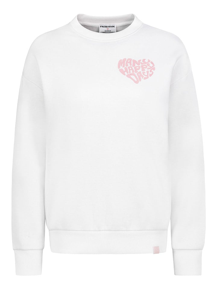 Fresh Made Bluza w kolorze białym rozmiar: XL